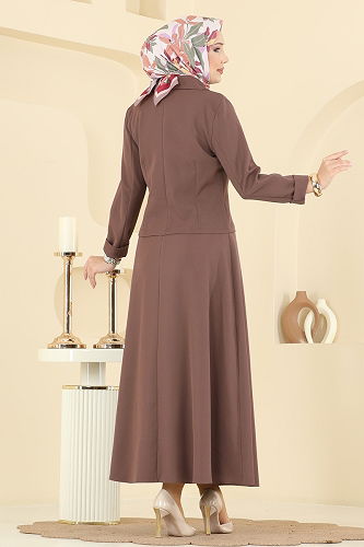 moda selvim طقم بني 2775SL432 - Thumbnail