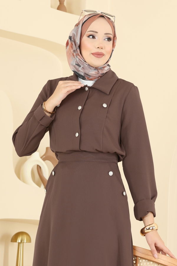 Modaselvim الاطقم طقم بني 2776SL432