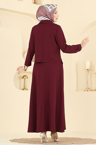 moda selvim Combined 2776SL432 Burgundy - Thumbnail