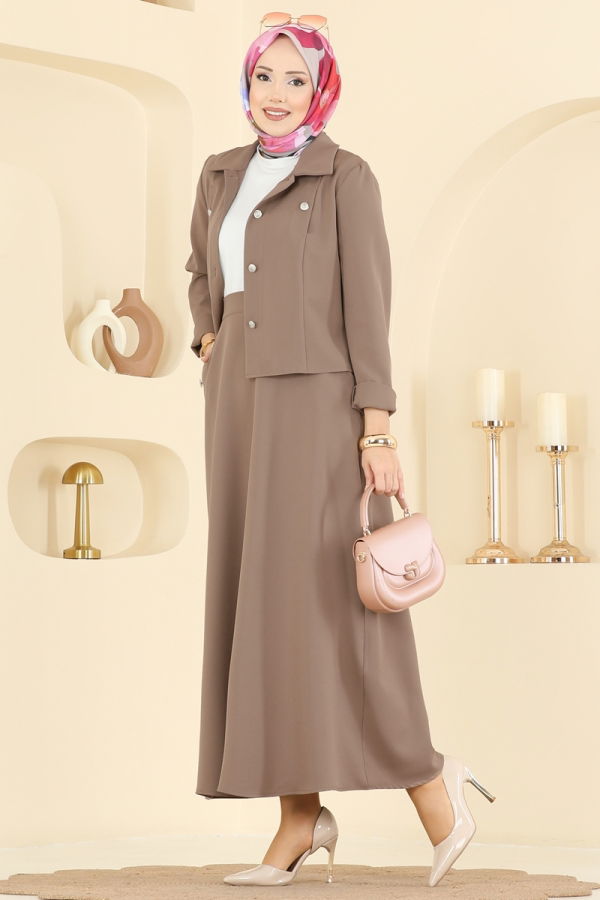 Modaselvim Hijab Combinations Combined 2776SL432 Dark Vision