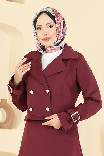 moda selvim Combined 2777SL432 Burgundy - Thumbnail