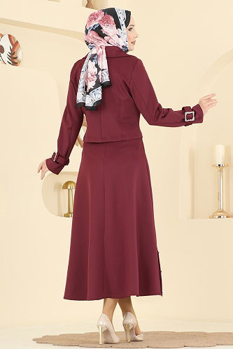 moda selvim Combined 2777SL432 Burgundy - Thumbnail