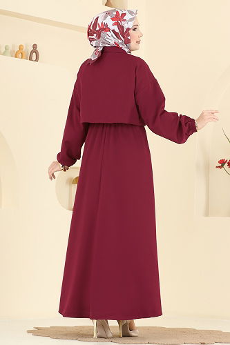 moda selvim Combined 2778AYD574 Burgundy - Thumbnail