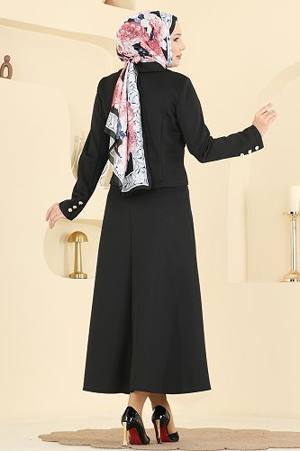 moda selvim طقم أسود 2778SL432 - Thumbnail