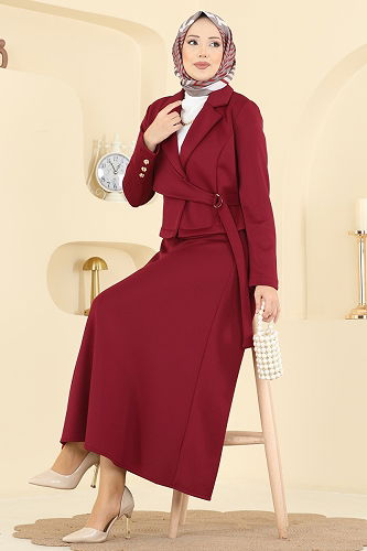 moda selvim Combined 2778SL432 Burgundy - Thumbnail