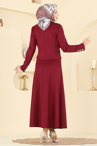 moda selvim Combined 2778SL432 Burgundy - Thumbnail