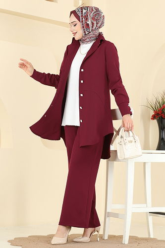 moda selvim Combined 2780SL432 Burgundy - Thumbnail
