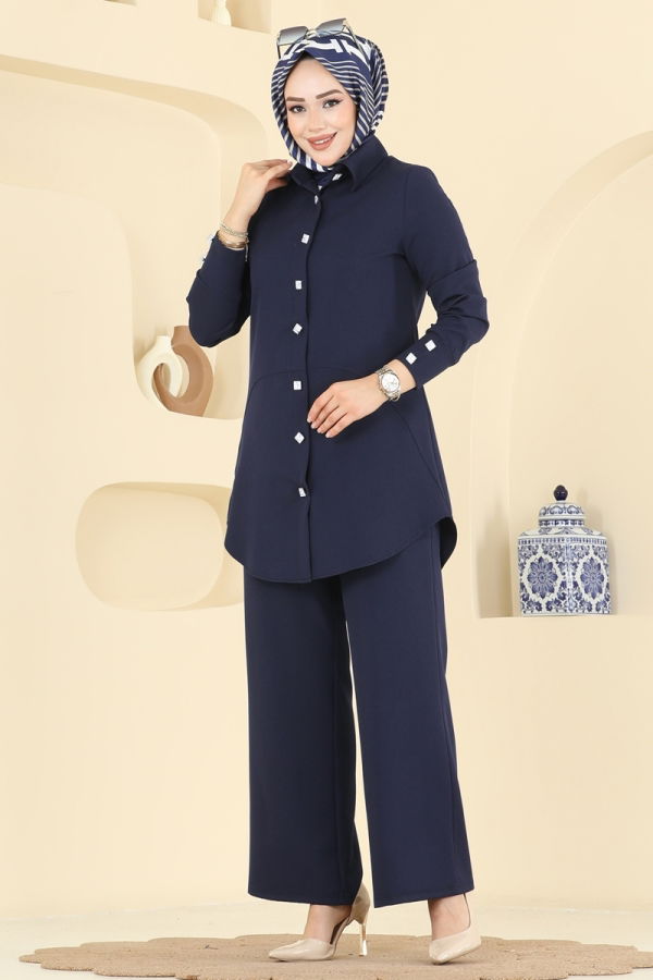 Modaselvim الاطقم طقم كحلي 2780SL432