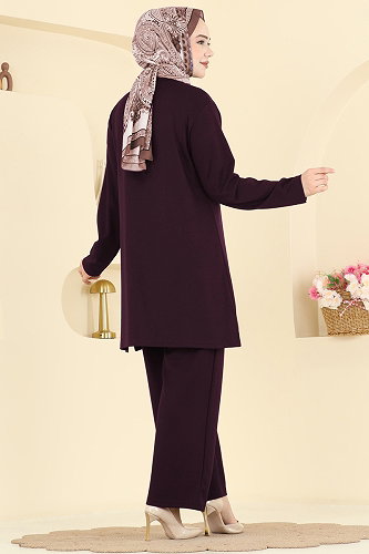 moda selvim Combined 2782AYD574 Burgundy - Thumbnail