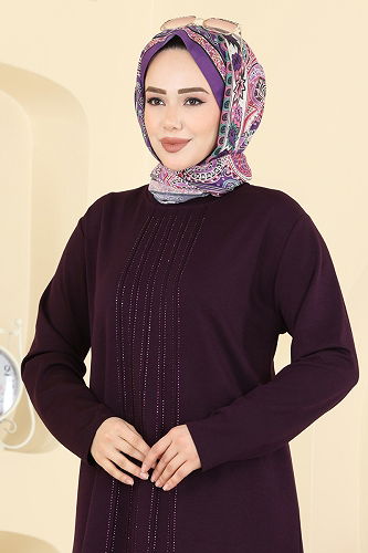 moda selvim Combined 2782AYD574 Damson - Thumbnail