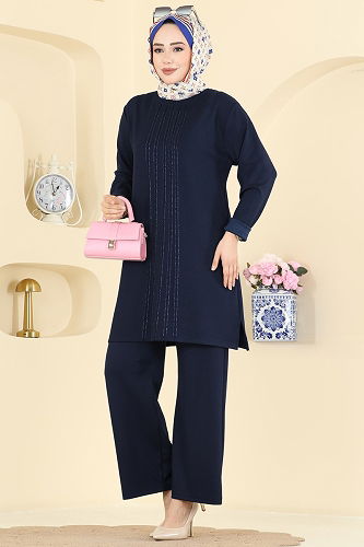 moda selvim Combined 2782AYD574 Navy Blue - Thumbnail