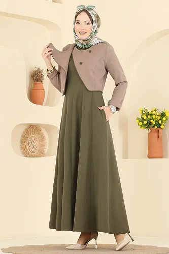 moda selvim Combined 2782SL432 Dark Vision & Khaki - Thumbnail