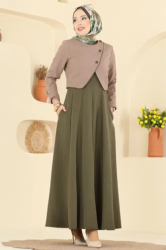 moda selvim Combined 2782SL432 Dark Vision & Khaki - Thumbnail