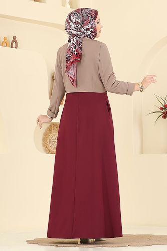 moda selvim Combined 2782SL432 dark vision&burgundy - Thumbnail