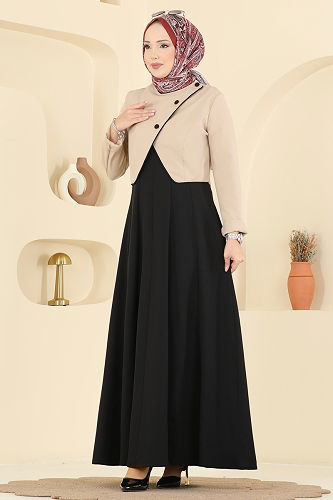 moda selvim Combined 2782SL432 Stone & Black - Thumbnail