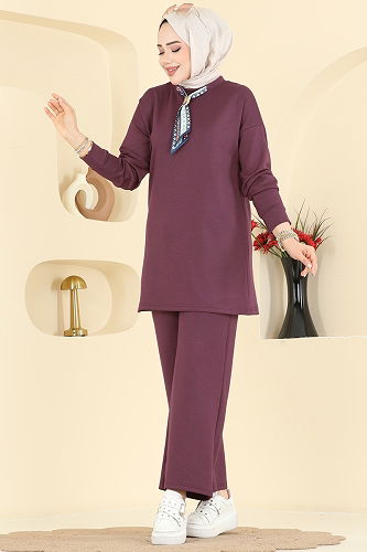 moda selvim Combined 2783AYD574 Burgundy - Thumbnail