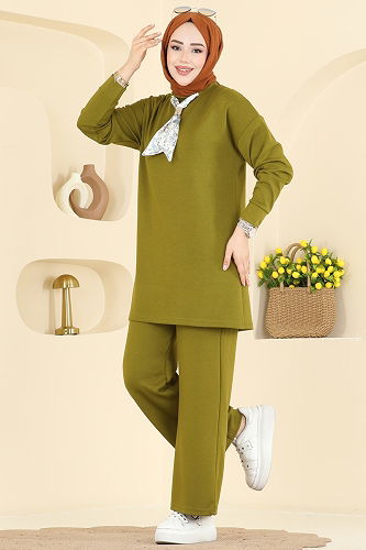 moda selvim Combined 2783AYD574 Oil Green - Thumbnail