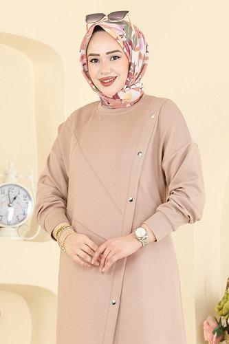 moda selvim طقم بيج 2784AYD574 - Thumbnail