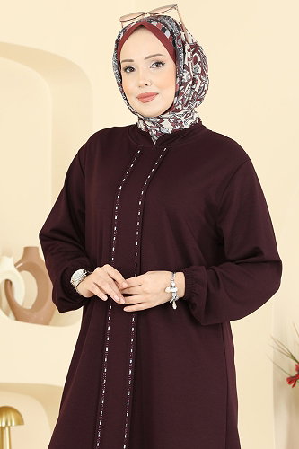 moda selvim Combined 2785AYD574 Burgundy - Thumbnail