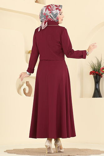 moda selvim Combined 2785SL432 Burgundy - Thumbnail