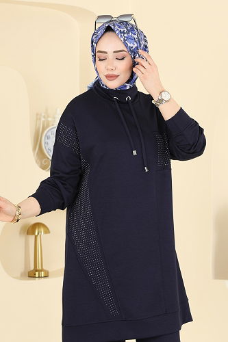 moda selvim Combined 2786AYD574 Navy Blue - Thumbnail