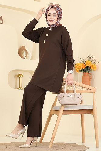 moda selvim Combined 2787AYD574 Brown - Thumbnail