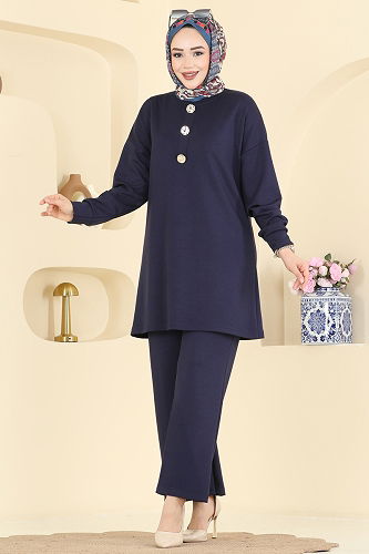 moda selvim Combined 2787AYD574 Navy Blue - Thumbnail