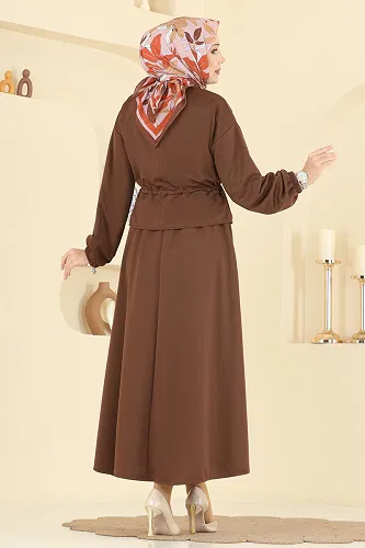 moda selvim طقم بني 2787SL432 - Thumbnail