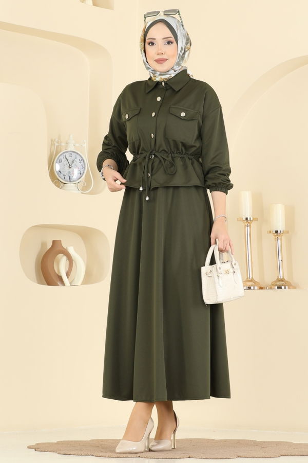 Modaselvim الاطقم طقم اخضر عفني 2787SL432