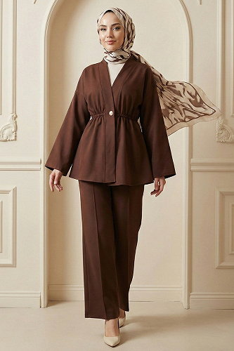 moda selvim Combined 2790AYD969-M Brown - Thumbnail