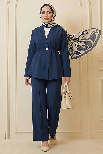 moda selvim Combined 2790AYD969-M Navy Blue - Thumbnail