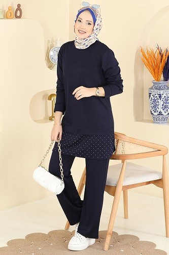 moda selvim Combined 2792AYD574 Navy Blue - Thumbnail