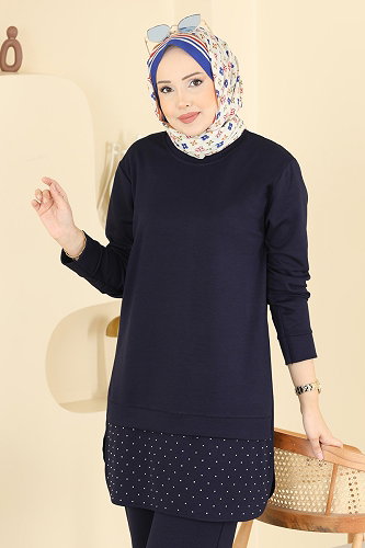 moda selvim Combined 2792AYD574 Navy Blue - Thumbnail