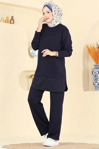 moda selvim Combined 2792AYD574 Navy Blue - Thumbnail