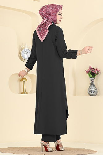 moda selvim طقم أسود 2792SL432 - Thumbnail