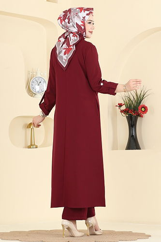 moda selvim Combined 2792SL432 Burgundy - Thumbnail