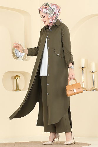 moda selvim Combined 2792SL432 Khaki - Thumbnail