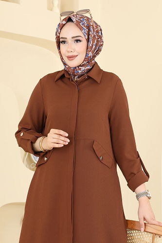 moda selvim طقم عسلي 2792SL432 - Thumbnail