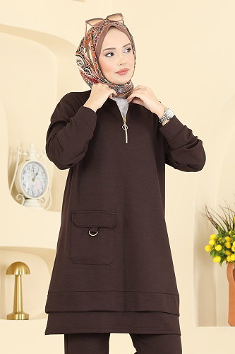 moda selvim Combined 2794AYD574 Brown - Thumbnail