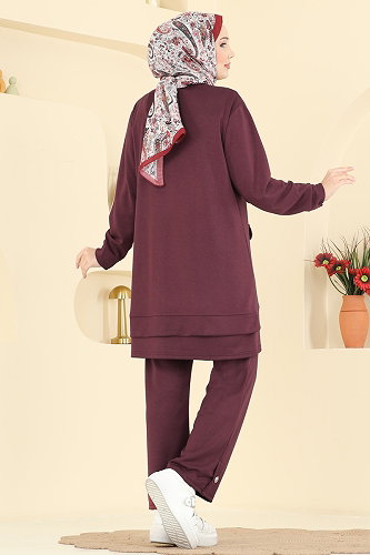moda selvim Combined 2794AYD574 Light Burgundy - Thumbnail