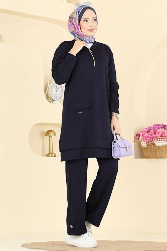 moda selvim Combined 2794AYD574 Navy Blue - Thumbnail