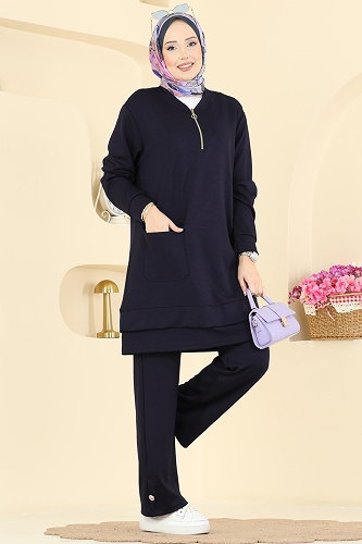 moda selvim Combined 2794AYD574 Navy Blue - Thumbnail