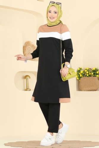 S.L. - طقم أسود وبيج 2794SL432