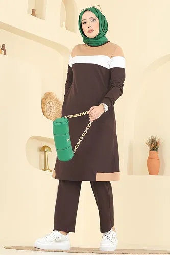 moda selvim Combined 2794SL432 Brown & Latte - Thumbnail