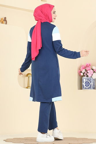 moda selvim Combined 2794SL432 Indigo & Baby Blue - Thumbnail