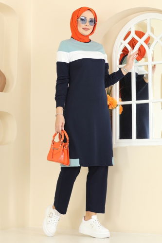 S.L. - Combined 2794SL432 Navy Blue&Mint