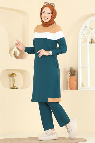 moda selvim Combined 2794SL432 Petroleum&Latte - Thumbnail