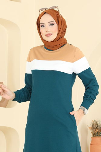 moda selvim Combined 2794SL432 Petroleum&Latte - Thumbnail