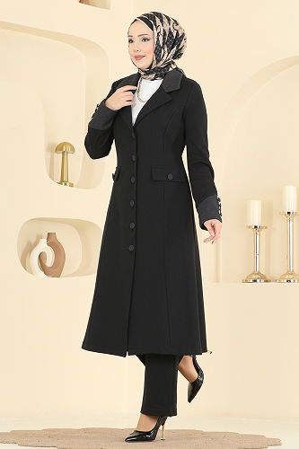 moda selvim طقم أسود 2795SL432 - Thumbnail