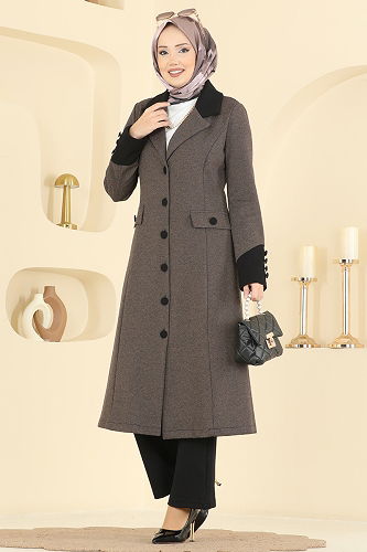 moda selvim طقم بني وأسود 2795SL432 - Thumbnail